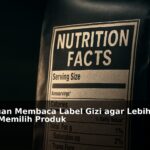 Ilustrasi label gizi pada kemasan produk makanan