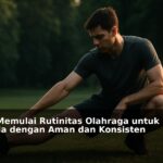 Orang melakukan olahraga dengan aman dan konsisten di luar ruangan